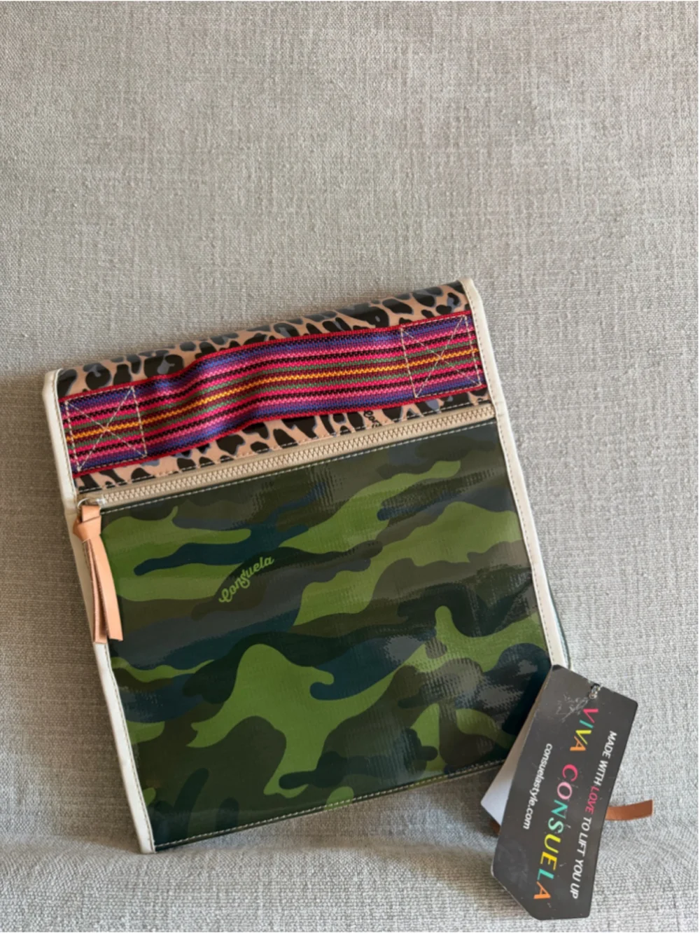 Consuela Camo Legacy Tote Baby Insert with Changing Mat Diaper Pad new with tags